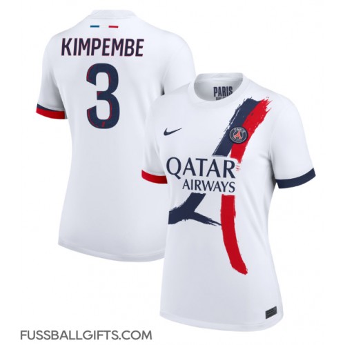 Paris Saint-Germain Presnel Kimpembe #3 Fußballbekleidung Auswärtstrikot Damen 2024-25 Kurzarm